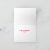 Einzigartige Skeleton Weihnachtskarte Karte (Innenseite)