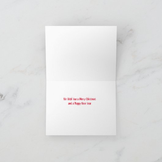 Einzigartige Skeleton Weihnachtskarte Karte (Innenseite)