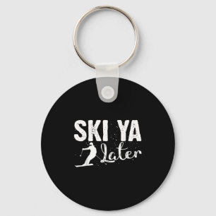 Einzigartige Skikunst für Männer Frauen Kinder Ski Schlüsselanhänger