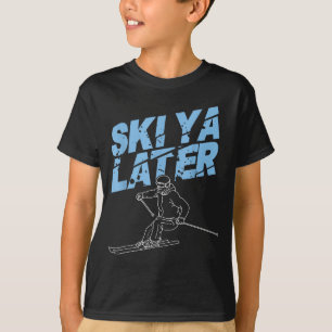 Einzigartige Skikunst für Männer Frauen Kinder Ski T-Shirt