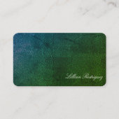 Einzigartige Smaragdgrüne Gradienttextur Abstrakt Visitenkarte (Vorderseite)
