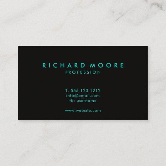 Einzigartige smaragdgrüne Grunge abstrakte Signatu Visitenkarte (Rückseite)