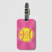 Einzigartige Softball-Geschenke Gepäcktaschen für  Gepäckanhänger (Vorderseite Vertikal)