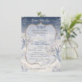 Einzigartige Sonne im Winterdesign Einladung (Stehend Vorderseite)