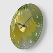 Einzigartige Sonnenblume Große Wanduhr (Winkel)