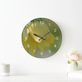 Einzigartige Sonnenblume Große Wanduhr (Zuhause)