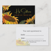 Einzigartige Sonnenblumen Business-Terminals Karte (Vorne/Hinten)