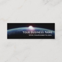 Einzigartige Space Sunrise Mini Business Card