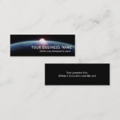 Einzigartige Space Sunrise Mini Business Card Visitenkarte (Vorne/Hinten)