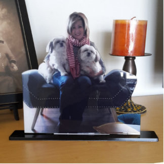 Einzigartige Statuette zum Aufstehen der Acrylbild Freistehende Fotoskulptur