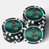 Einzigartige Steampenkirsche Pokerchips (Stapel)