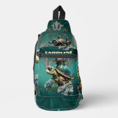 Einzigartige Steampunkturte. Crossbody Bag (Vorderseite)