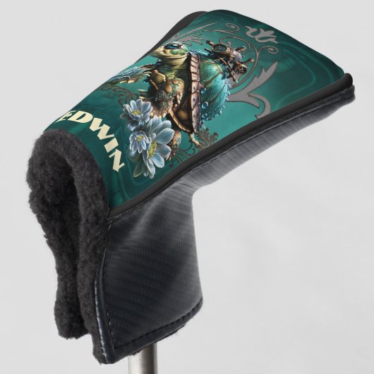 Einzigartige Steampunkturte. Golf Headcover (3/4 Vorderseite)