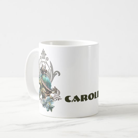 Einzigartige Steampunkturte. Kaffeetasse (Vorderseite Links)