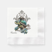 Einzigartige Steampunkturte. Serviette (Vorderseite)