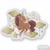 Einzigartige Sterne und Wolken Aufkleber (Vorderseite)