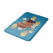 Einzigartige Sterne und Wolken Badematte (Schrägansicht)