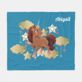 Einzigartige Sterne und Wolken Fleecedecke (Vorderseite (Horizontal))