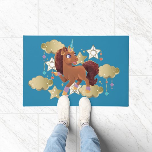 Einzigartige Sterne und Wolken Fußmatte (Indoor)