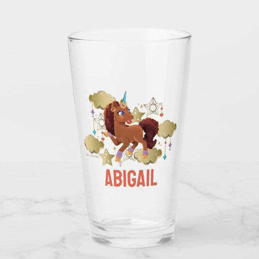 Einzigartige Sterne und Wolken Glas (Vorderseite)