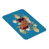 Einzigartige Sterne und Wolken Magnet (Rechte Seite)