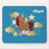 Einzigartige Sterne und Wolken Mousepad (Vorne)