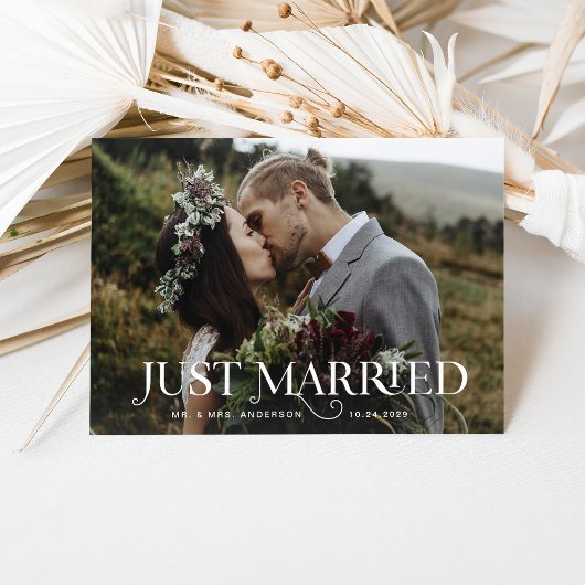 Einzigartige Stiltexte und Fotos | Just Married Einladung