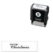 Einzigartige stilvolle Frohe Weihnachten Schrift Permastempel (Beispiel)