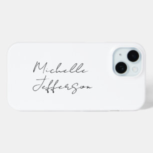 Einzigartige stilvolle moderne einfache Kalligrafi Case-Mate iPhone Hülle