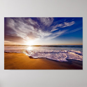 Einzigartige Strandlandschaft Poster