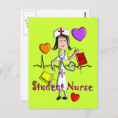 Einzigartige Studentennahrung spendet 3D-Grafik Postkarte (Vorne/Hinten)