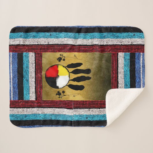 Einzigartige Südwest-Sherpa-Decken Sherpadecke (Vorderseite (Horizontal))