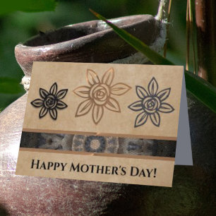 Einzigartige Südwesttagskarte der Blumenflora Feiertagskarte