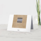 Einzigartige Südwesttagskarte mit Herz Feiertagskarte (Rückseite)