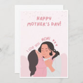 Einzigartige Tageskarte für handgefertigte Mütter Einladung (Vorne/Hinten)