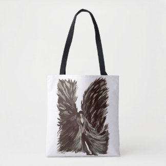 Einzigartige Tasche mit Rockstar-Engel und Kreuz