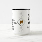 Einzigartige Tasse des Kaffees mit neuartigem Moti (Zentrum)