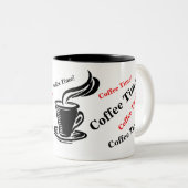 Einzigartige Tasse mit Kaffee (VorderseiteRechts)