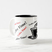 Einzigartige Tasse mit Kaffee (Vorderseite Links)