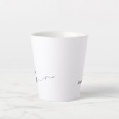 Einzigartige Tasse Weiß Weihnachtsblau Japanisch K (Vorderseite)