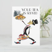 Einzigartige TEA-Einladung Einladung (Stehend Vorderseite)