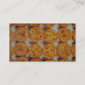 Einzigartige Teigwarennahaufnahme Visitenkarte (Rückseite)