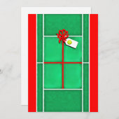 Einzigartige Tennis-Holiday-Geschenkkarten Feiertagskarte (Vorne/Hinten)