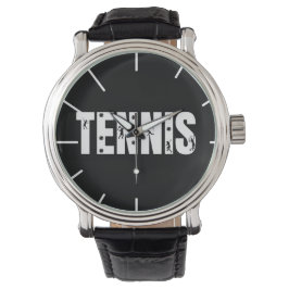 Einzigartige Tennis-Typografie Cool-Text-Boys Girl Armbanduhr