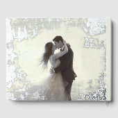 Einzigartige Textur Gästebuch White Foil Guestbook (Rückseite)