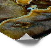 Einzigartige Textur of natural stone - marble, ony Poster (Ecke)