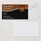 Einzigartige Tischler-Visitenkarten Visitenkarte (Vorne/Hinten)