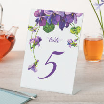 Einzigartige Tischnummer des Holzbalkon Beach Them