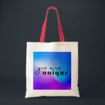 Einzigartige Tote Tasche - Feiern Sie Individualit<br><div class="desc">Mit diesem auffälligen Totbeutel im kühlen und farbenfrohen Design heben Sie sich von der Masse ab. Die Botschaft "Sie sind einzigartig" ist eine Erinnerung, Ihre Individualität zu akzeptieren und sich selbstbewusst auszudrücken. Diese Tasche aus hochwertigen Materialien ist ideal für den täglichen Gebrauch, zum Shopping oder als Geschenk für Freunde und...</div>