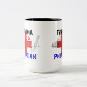 Einzigartige Trauma-Arzt-T - Shirts und Geschenke Zweifarbige Tasse (Mittel)